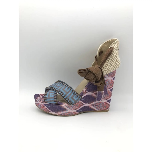 Colorful Wedge Sandals by Theodore & Callum by Stuart Weitzman 7.5 NWOB - Picture 4 of 8